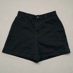 Vintage 90s Dockers Womens High Waisted Black Short Shorts Size 10 28x4